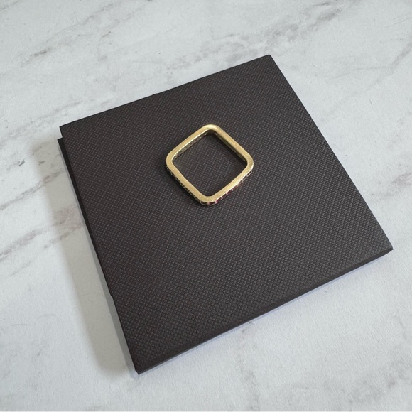 Alexa Leigh Undecided Think Twice Ring 14k Y Gold CZ Ruby Citrine Blue Topaz - Picture 2 of 14